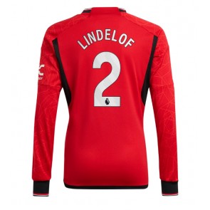 Maillot de foot Manchester United Victor Lindelof #2 Domicile 2023-24 Manche Longue